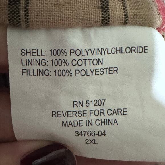 Men's Misty Harbor Blue Padded Insulated Rain Snow Jacket Size 2X Vintage - Picture 5 of 7